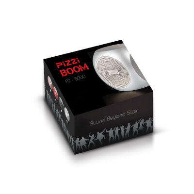 ⁦"פיצי בום" PiZZi Boom רמקול Bluetooth עוצמתי 5W במיוחד 58 מ"מ בלבד בצבע שחור⁩ – תמונה ⁦2⁩